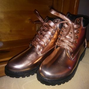 🤑Faux Leather Combat Boots